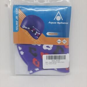 Aqua Sphere Feline Youth Silicon Swim Cap, 100% UV Protection